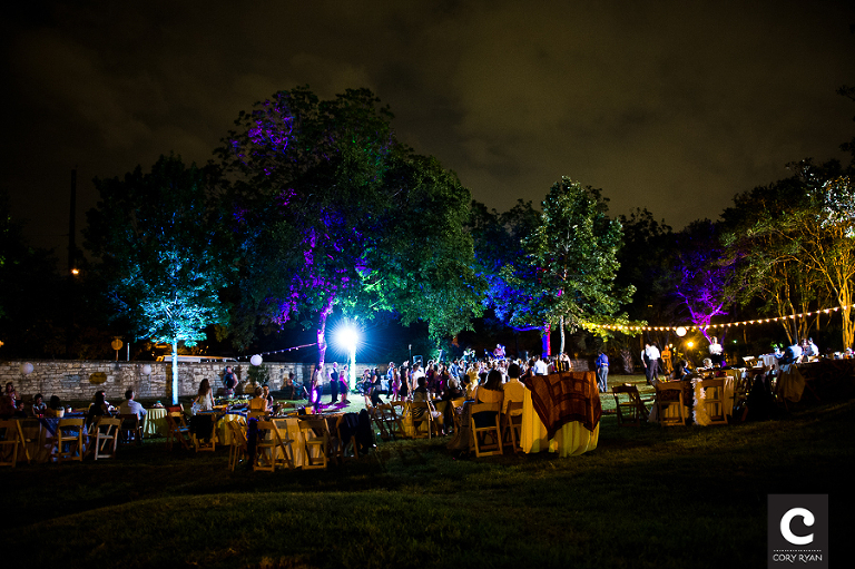 French Legation Museum wedding at night