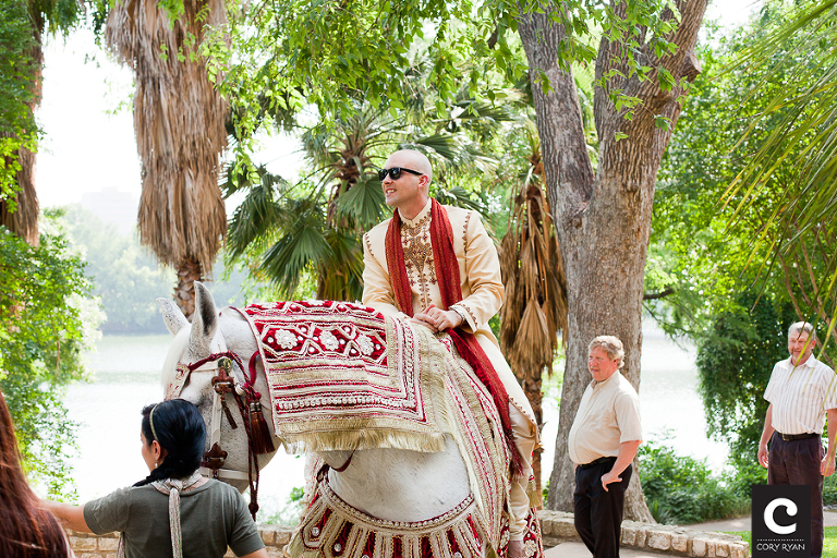 Groom Baraat on Angelli Carriage Wedding Horse