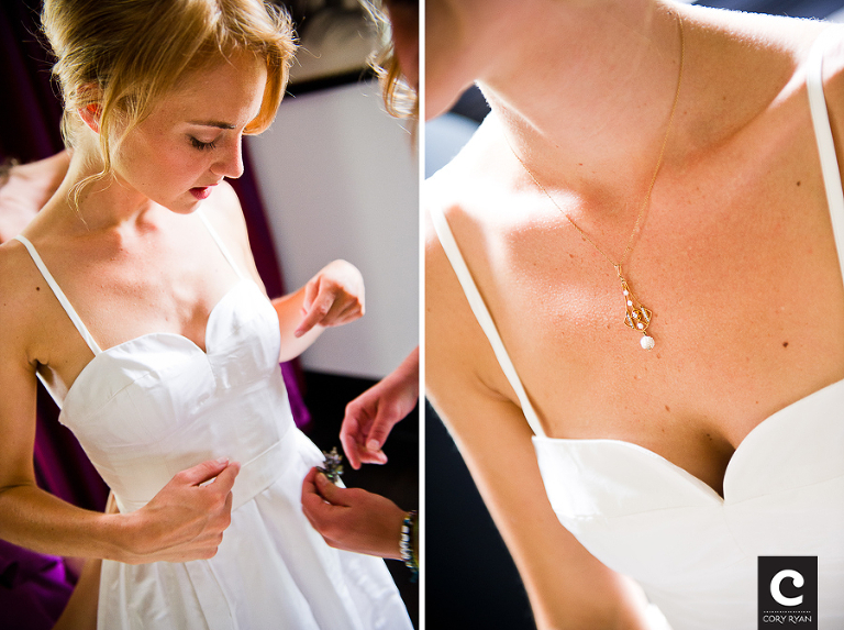 wedding brooch and necklace