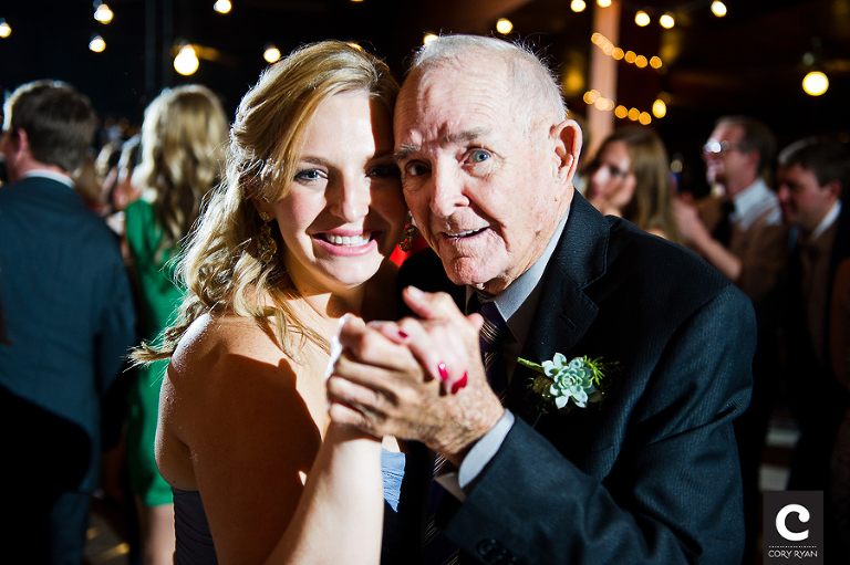 grandfather dancing at wedding