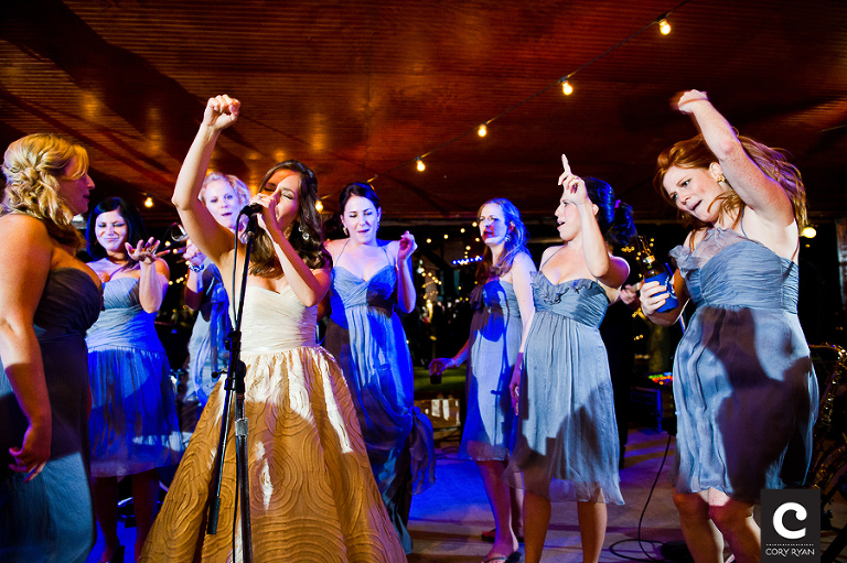 bride singing