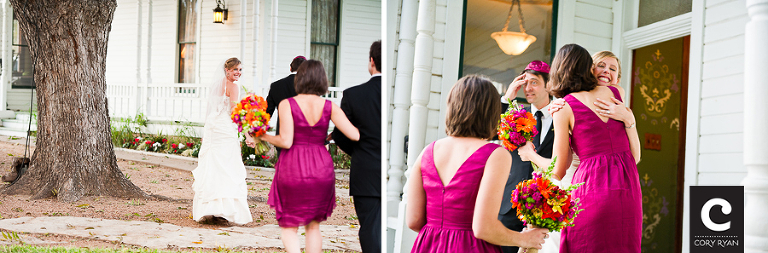 fuschia bridesmaid dress