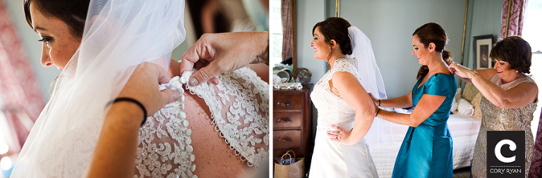 lacy wedding dress