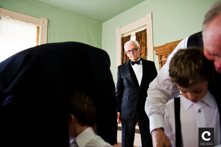 grandpa in tuxedo