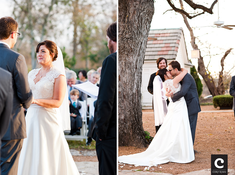 kissing under a tree