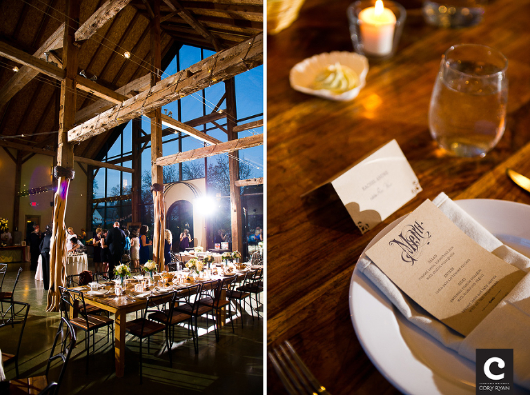 reception in the artisnal ballroom at night
