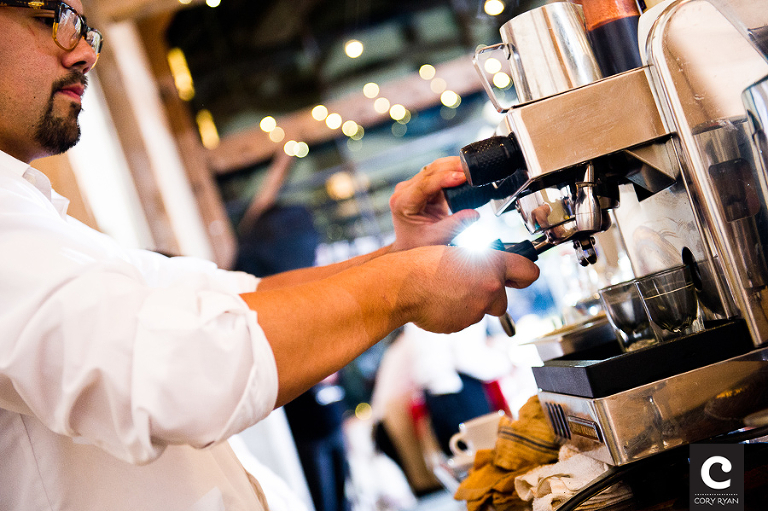 chocolate cup espresso bar