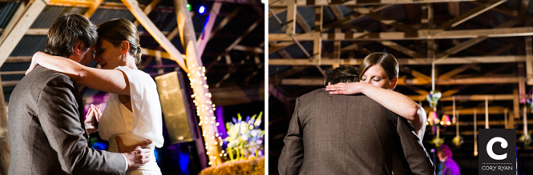 bride and groom first dance