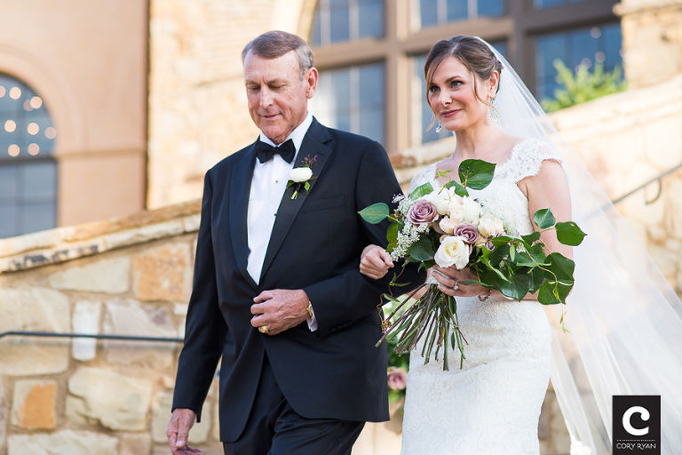 father and bride