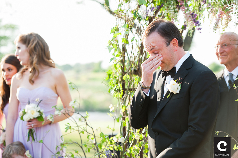 groom crying