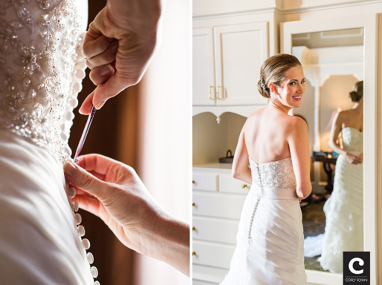strapless wedding dress