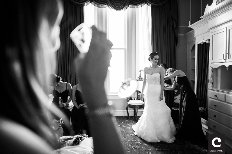 strapless wedding dress
