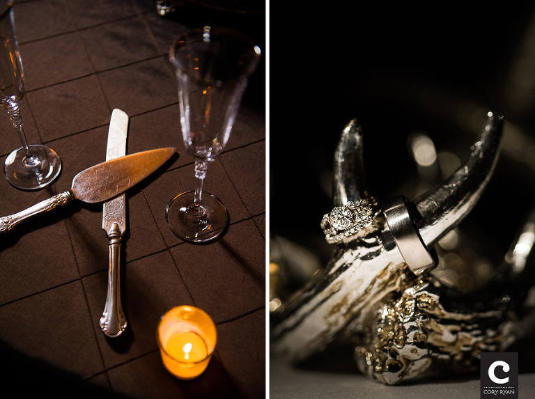 brown table linens