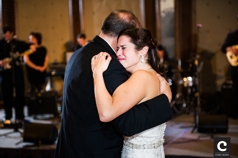 bride crying
