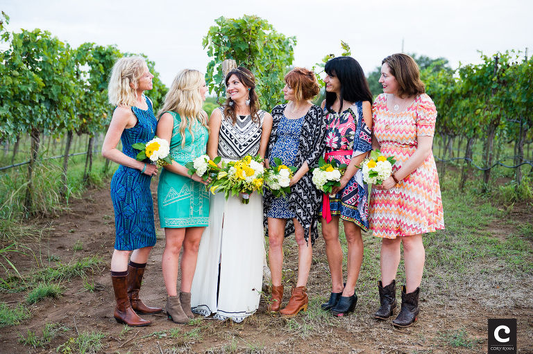 boho bridesmaids