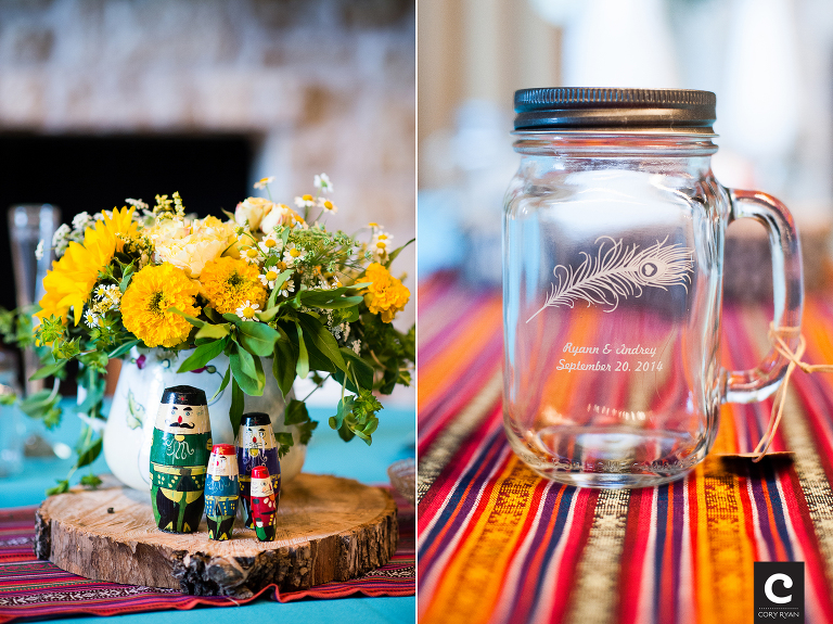custom wedding mason jars