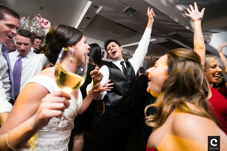 crazy wedding dance party