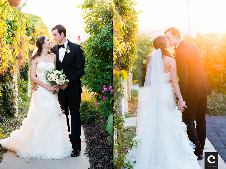 sunset wedding photos