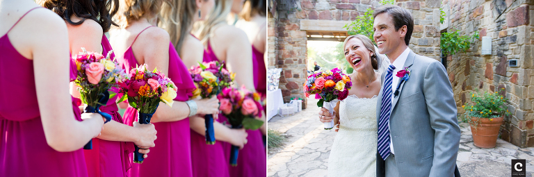 colorful bridal bouquet