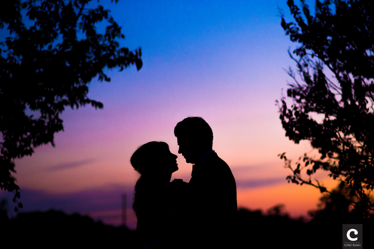 sunset wedding