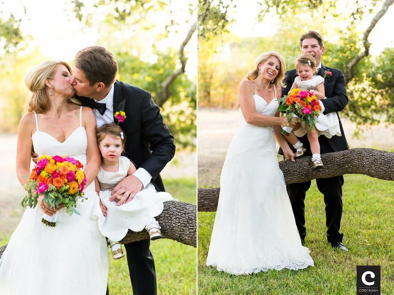 wedding photos with daughter