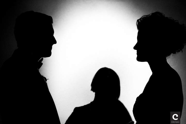 creative wedding silhouettes