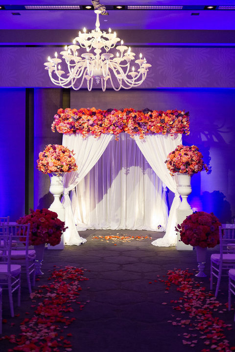 Colorful Floral Chuppah 