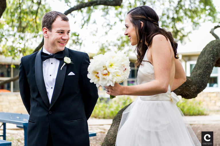 groom's face of suprise