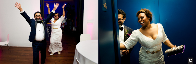 elevator wedding exit