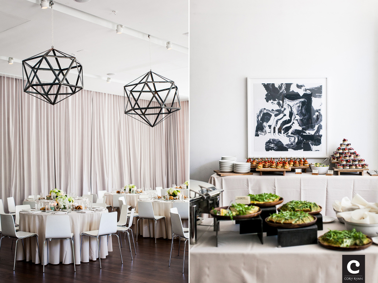 geometric themed wedding