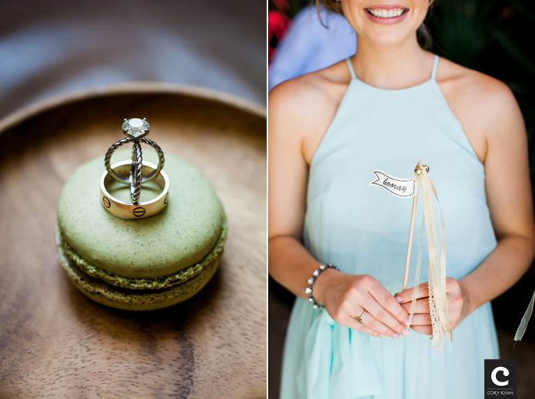 wedding macaron & wands