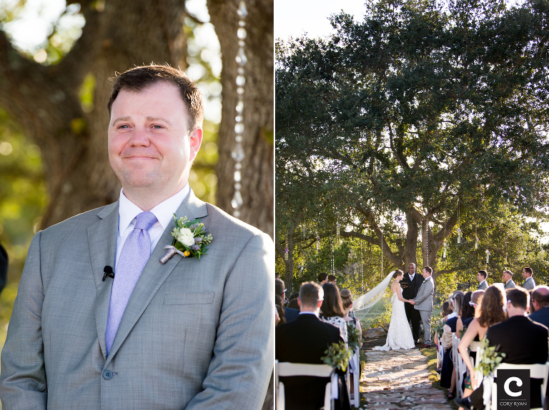 smiling groom