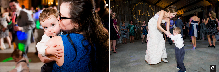 ring bearer on the dance floor