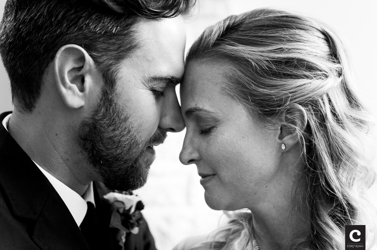 black and white wedding portraits