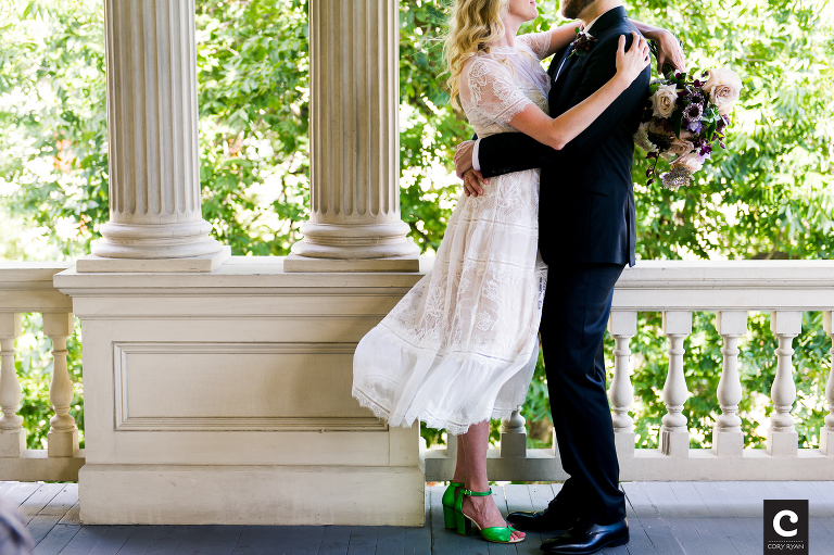 green bridal shoes