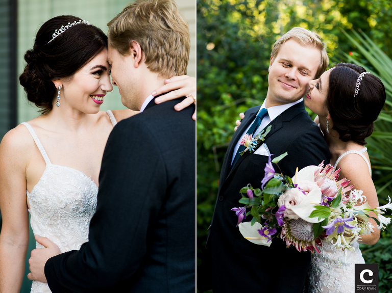 bride and groom portraits