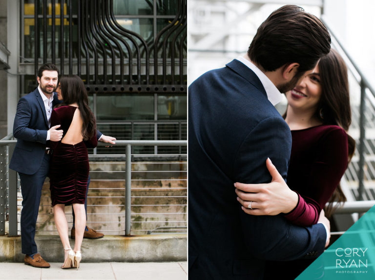 stylish engagement photos