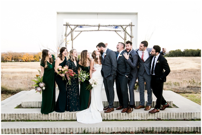 fun wedding party portraits