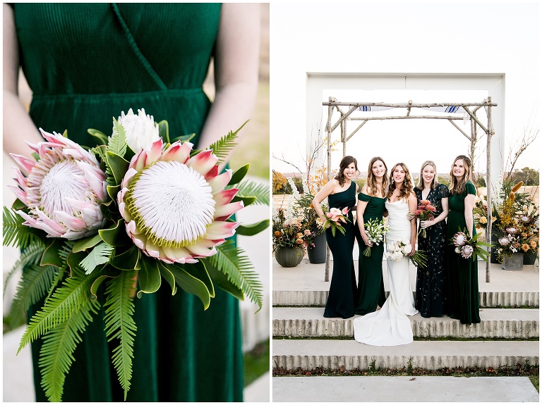 boho wedding floral design