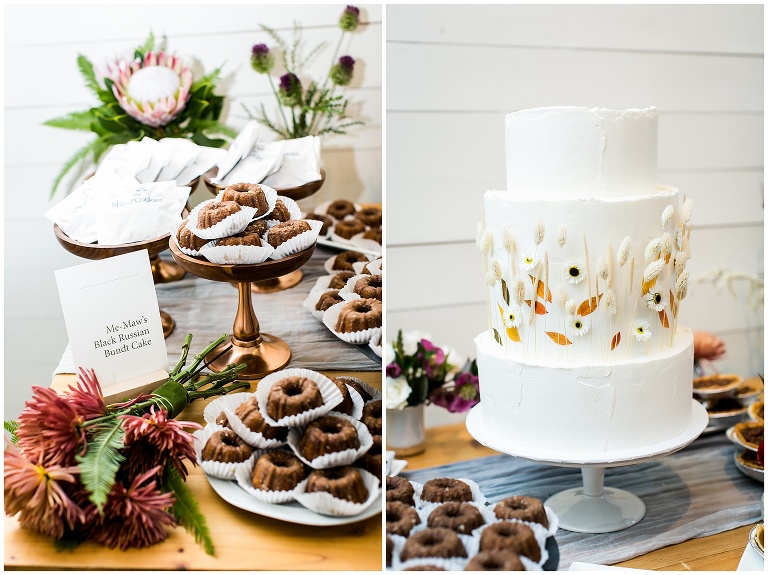 wedding dessert table