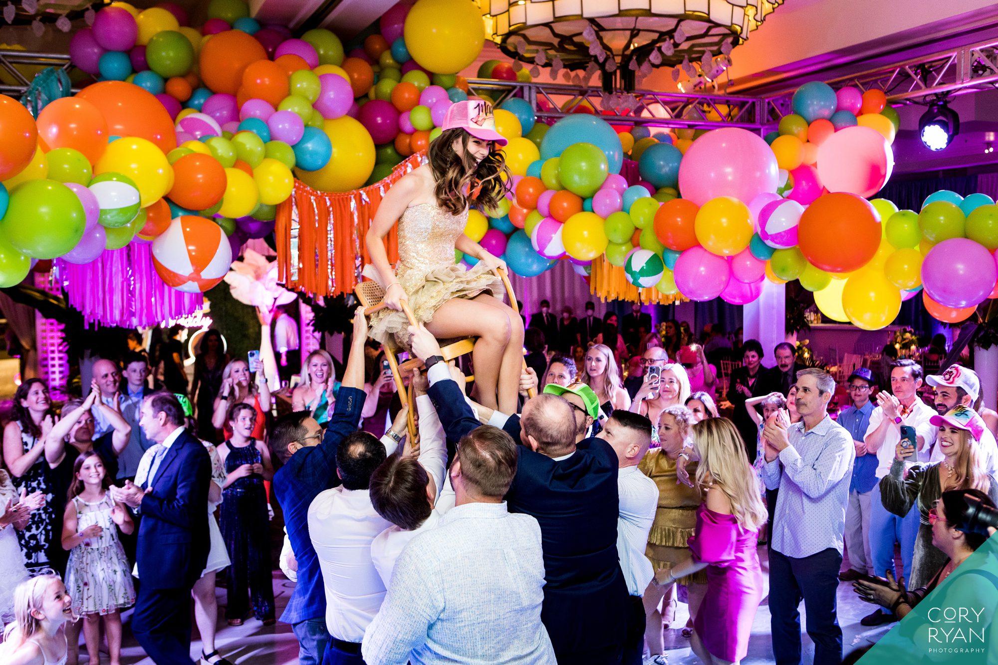 bat mitzvah party ideas; party design