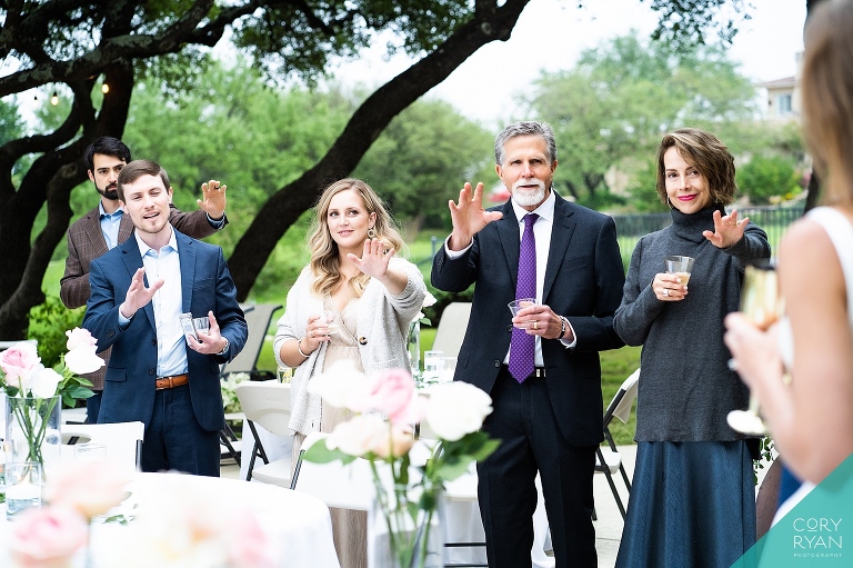 intimate backyard wedding