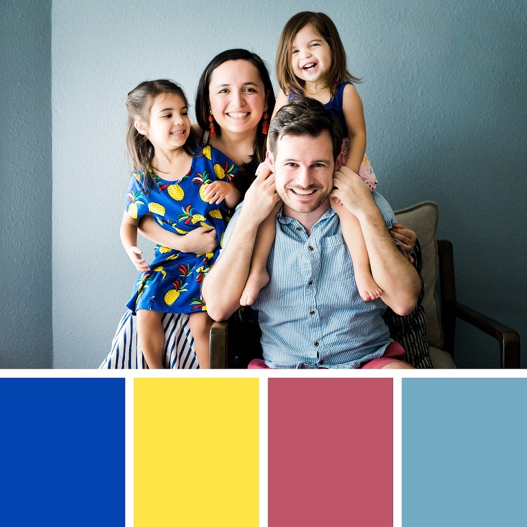 colorful family photos