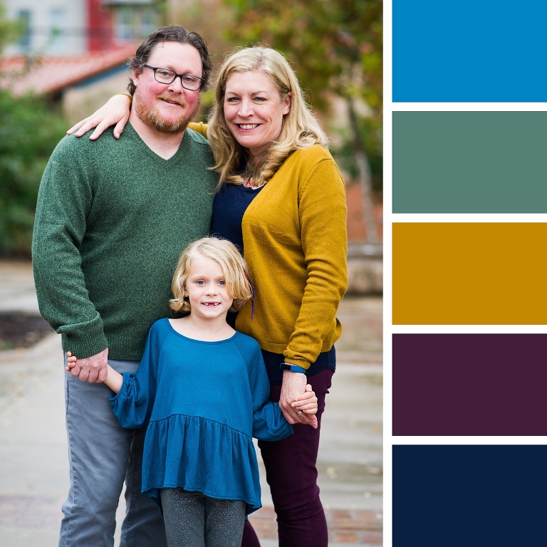 family photo color palette