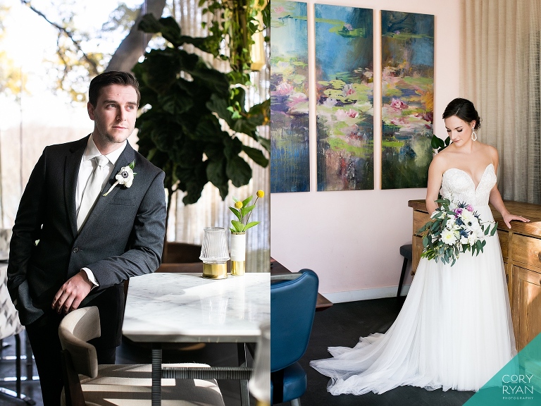 bride and groom portraits by Cory Ryan Photography