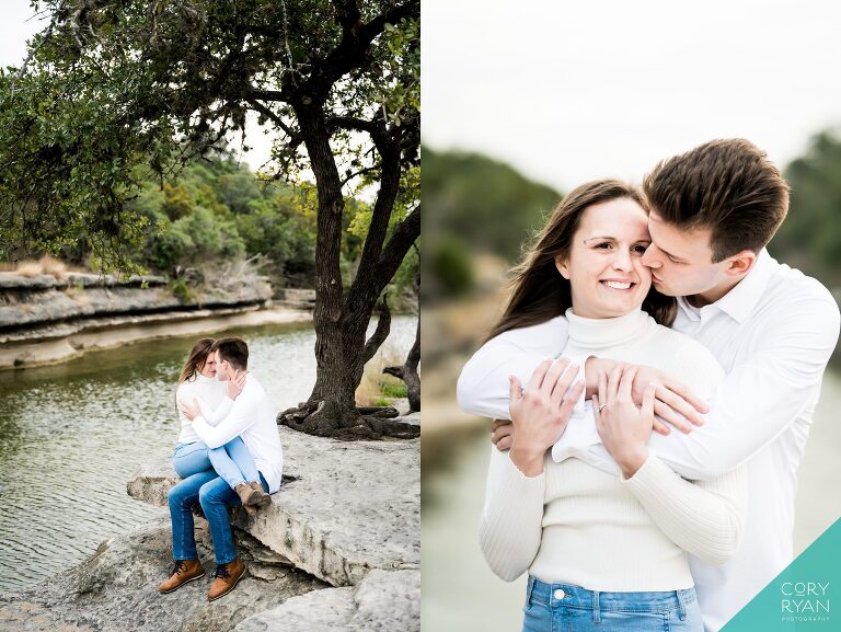 hill country engagement photos