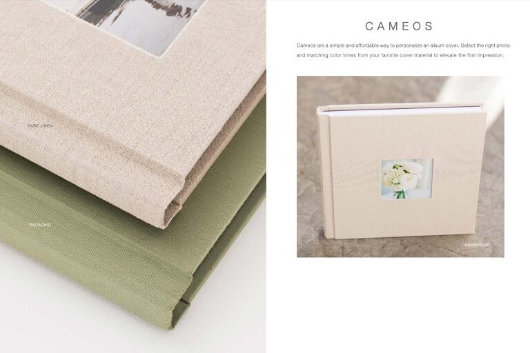 Austin wedding albums with image on cover