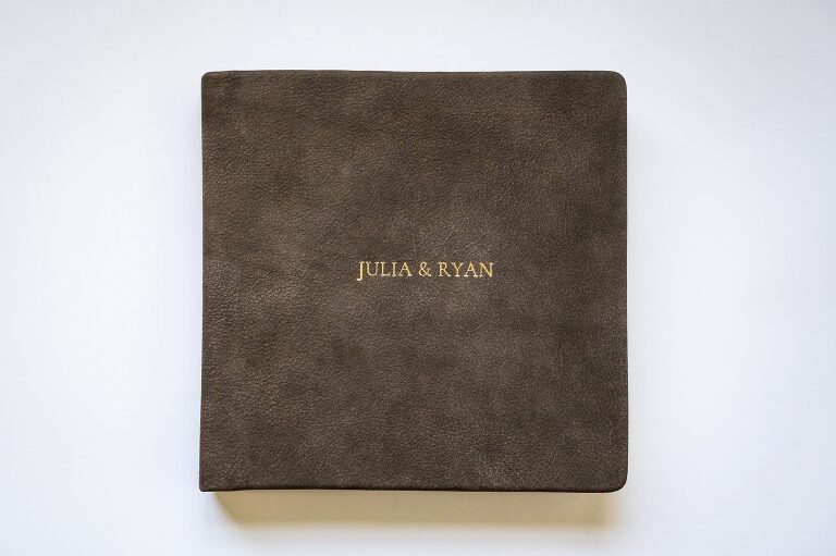 wedding albums in brown leather