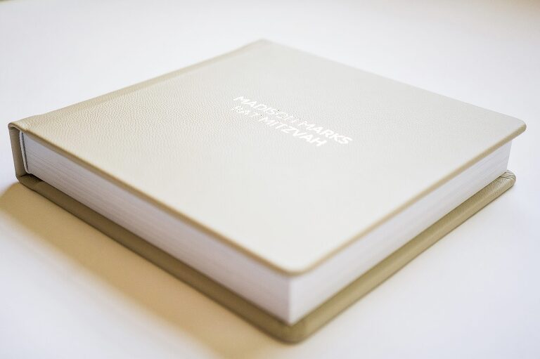 cream leather wedding cover