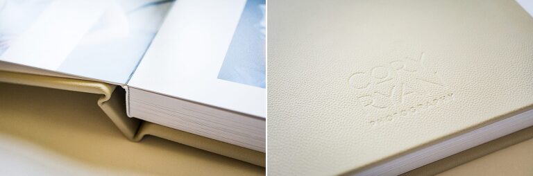 leather wedding album cover options